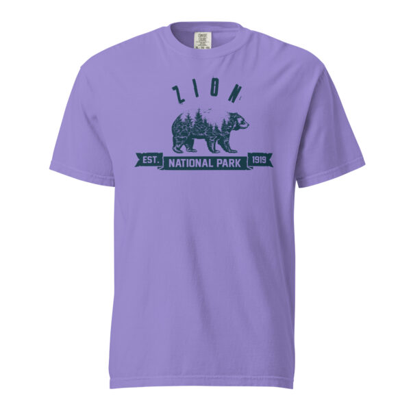 Zion National Park Bear Country Ribbon Comfort Colors Shirt - Image 9