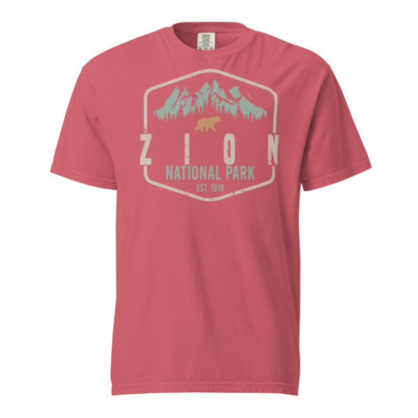 Zion National Park Badge Est. Comfort Colors Shirt - Image 8