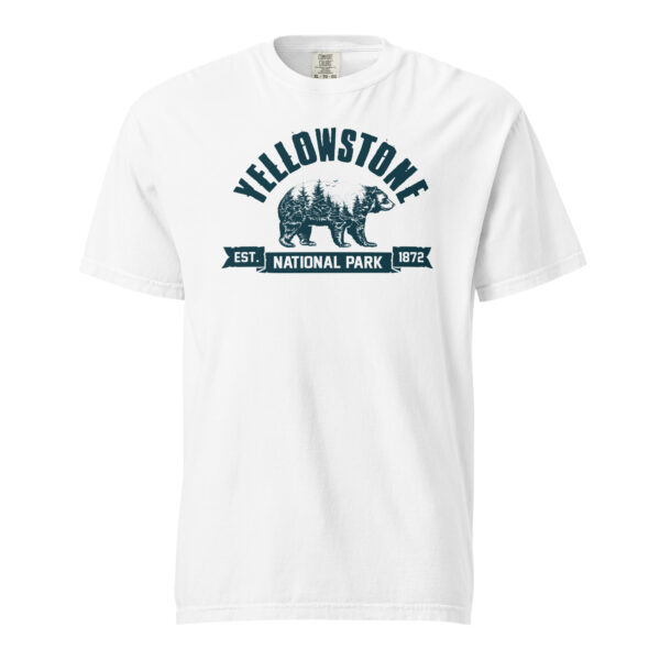 Yellowstone National Park Bear Country Ribbon Comfort Colors Shirt - Image 14