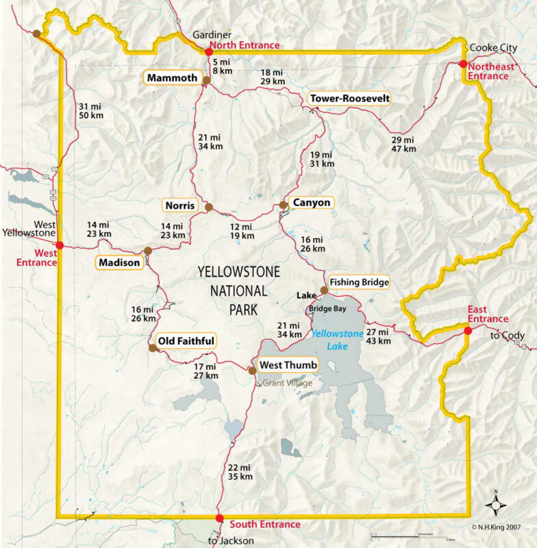 entrances to yellowstone national park