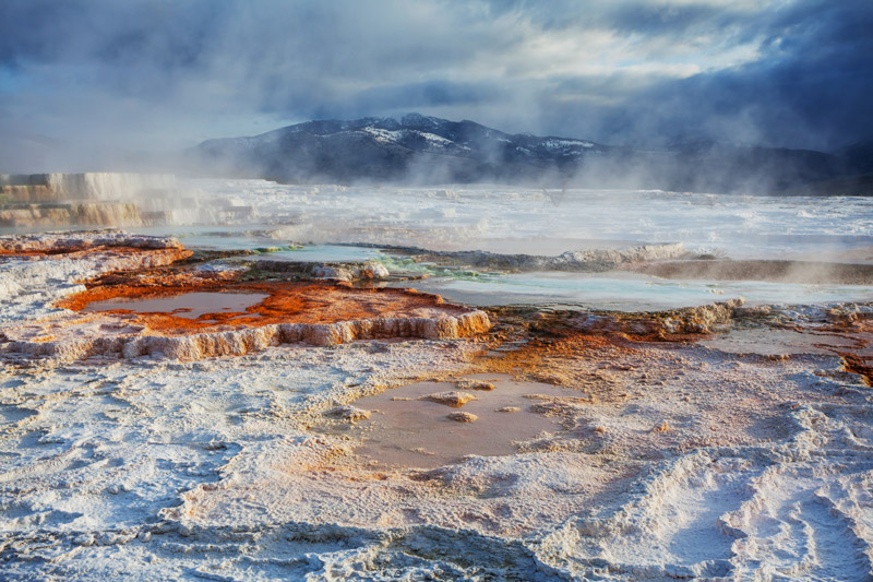 yellowstone national park in April