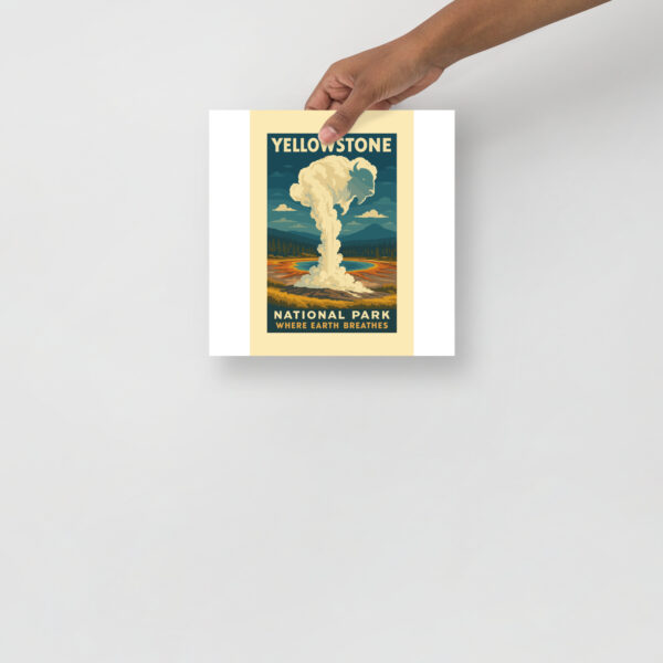 Yellowstone National Park Poster - Where Earth Breathes - Image 3