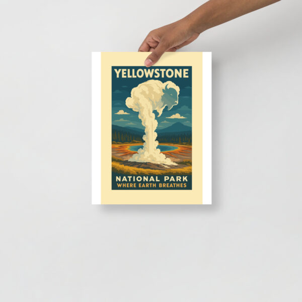 Yellowstone National Park Poster - Where Earth Breathes - Image 4