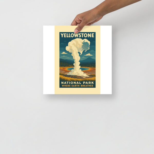Yellowstone National Park Poster - Where Earth Breathes - Image 5