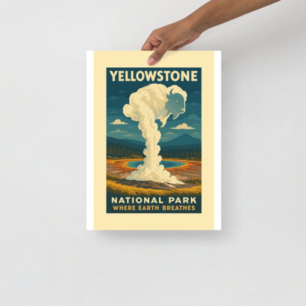 Yellowstone National Park Poster - Where Earth Breathes - Image 6