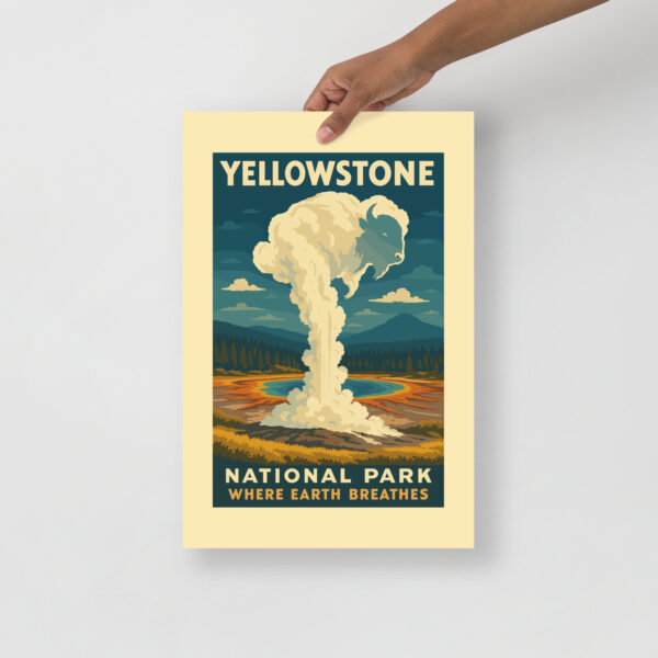 Yellowstone National Park Poster - Where Earth Breathes - Image 7