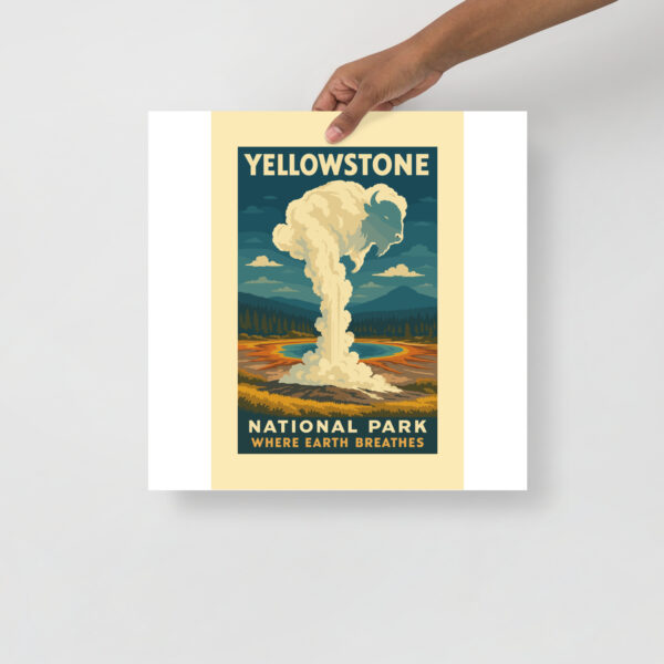 Yellowstone National Park Poster - Where Earth Breathes - Image 9