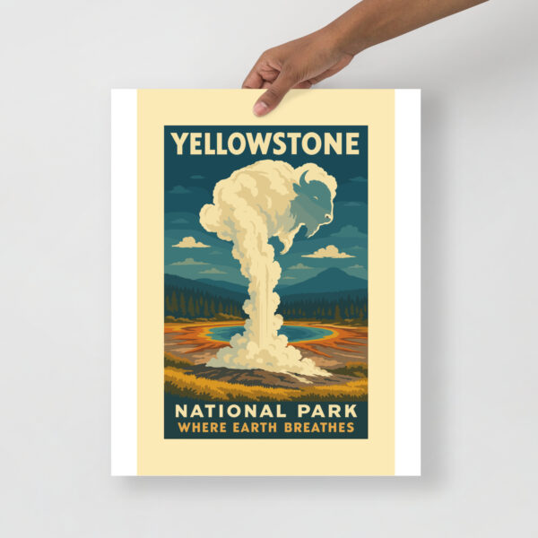 Yellowstone National Park Poster - Where Earth Breathes - Image 10