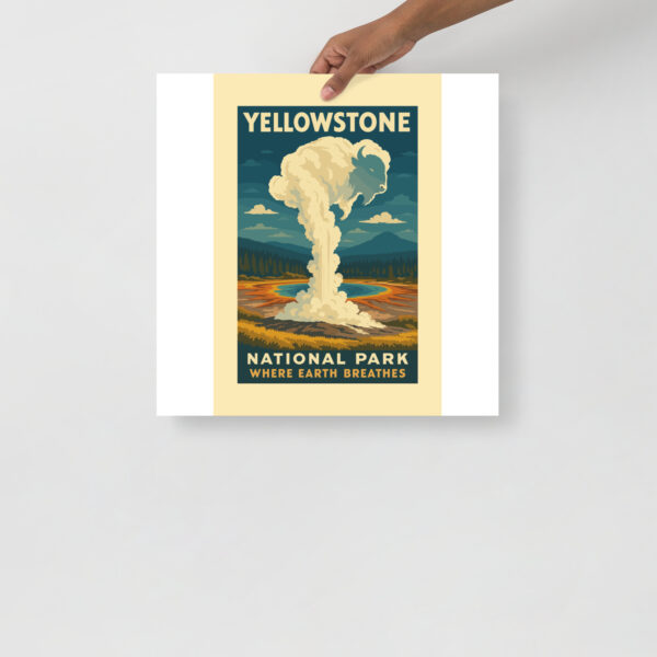 Yellowstone National Park Poster - Where Earth Breathes - Image 11