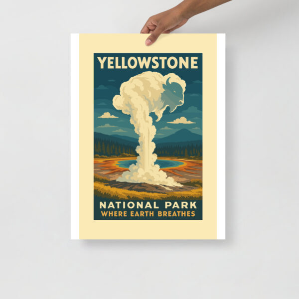 Yellowstone National Park Poster - Where Earth Breathes - Image 12