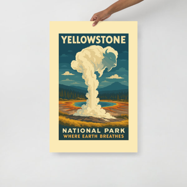 Yellowstone National Park Poster - Where Earth Breathes - Image 13
